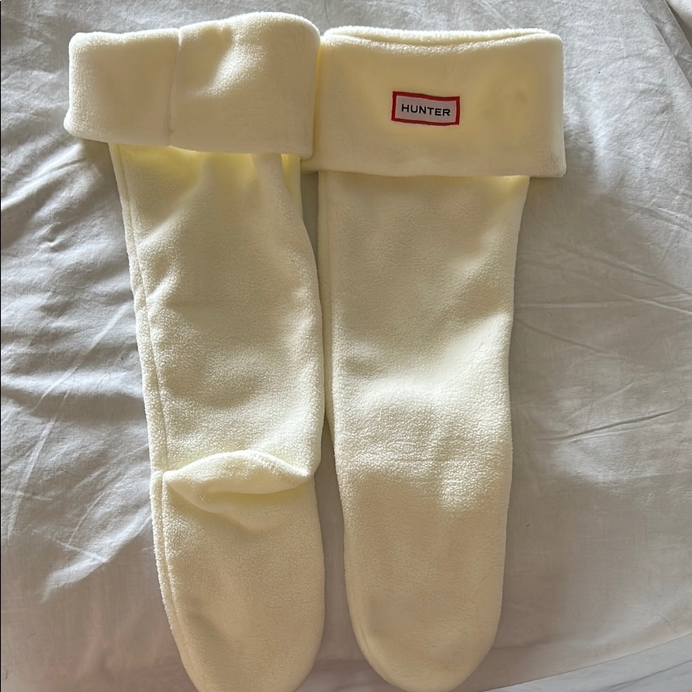 Hunter Cream Casual Socks Soft Comfort for Rain Boots